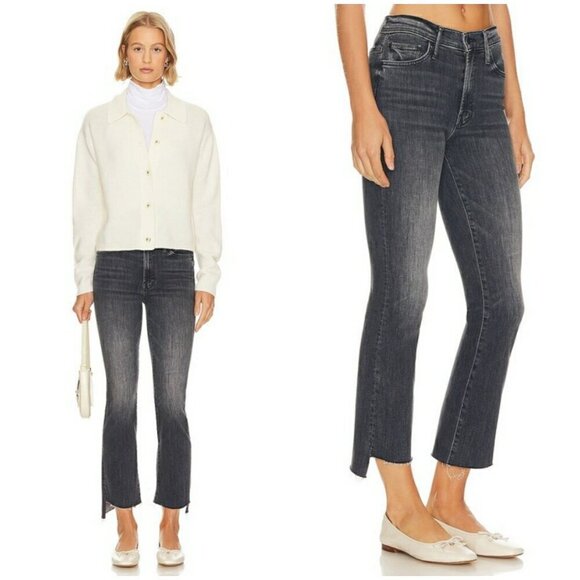 💕MOTHER💕 The Insider Crop Step Fray Jeans ~ Save Your Soul 33 NWT - Picture 11 of 16